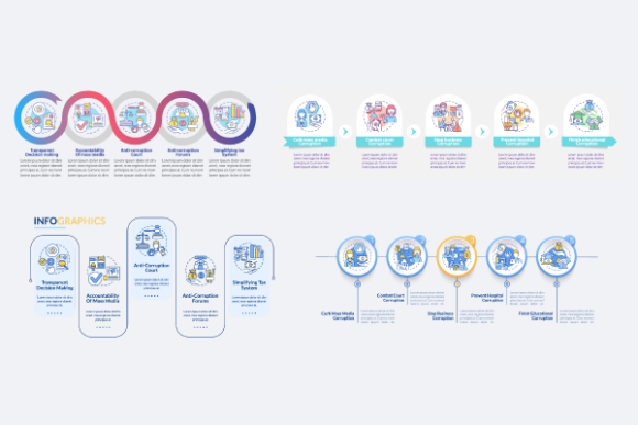 Corruption Prevention Infographic Bundle: Visual Tools for Compliance and Transparency