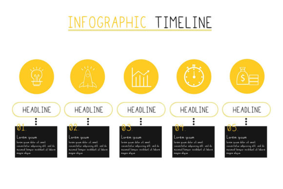 Timeline Infographic Illustration: Visual Storytelling