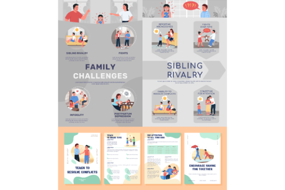 Visualizing Family Challenges: Designing Effective Infographics for Conflict Resolution and Education